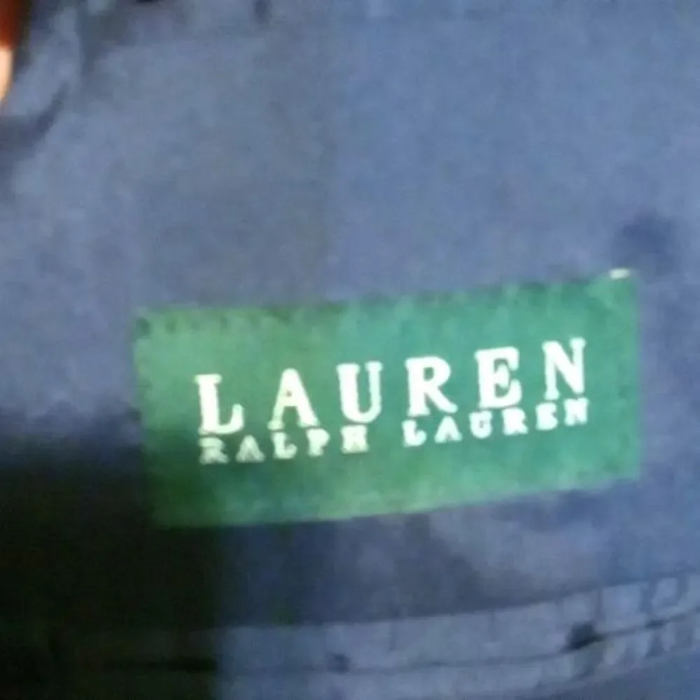 Lauren by Ralph Lauren Wool Pinstripe Suit Navy Blue Size 44‎